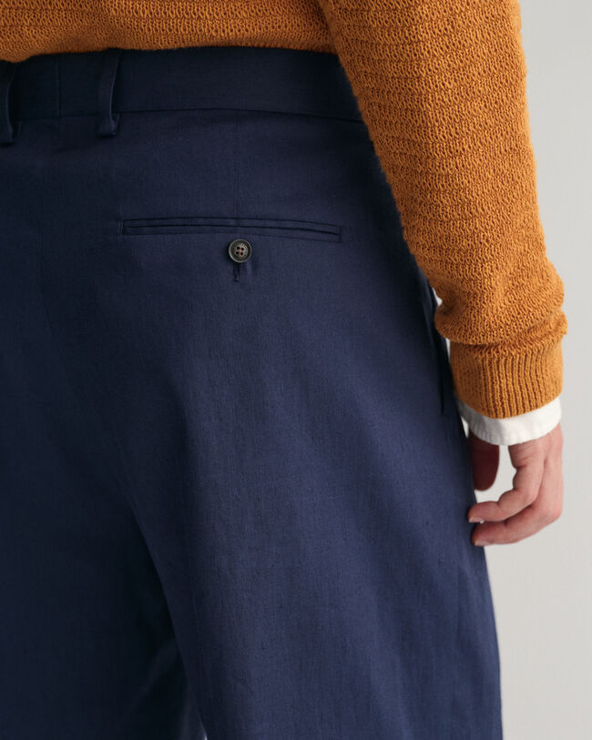 Baumwoll Leinen Anzugshorts