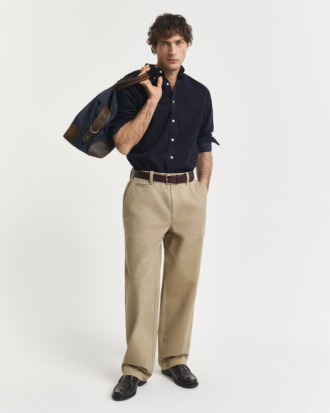 Regular Fit Cordhemd