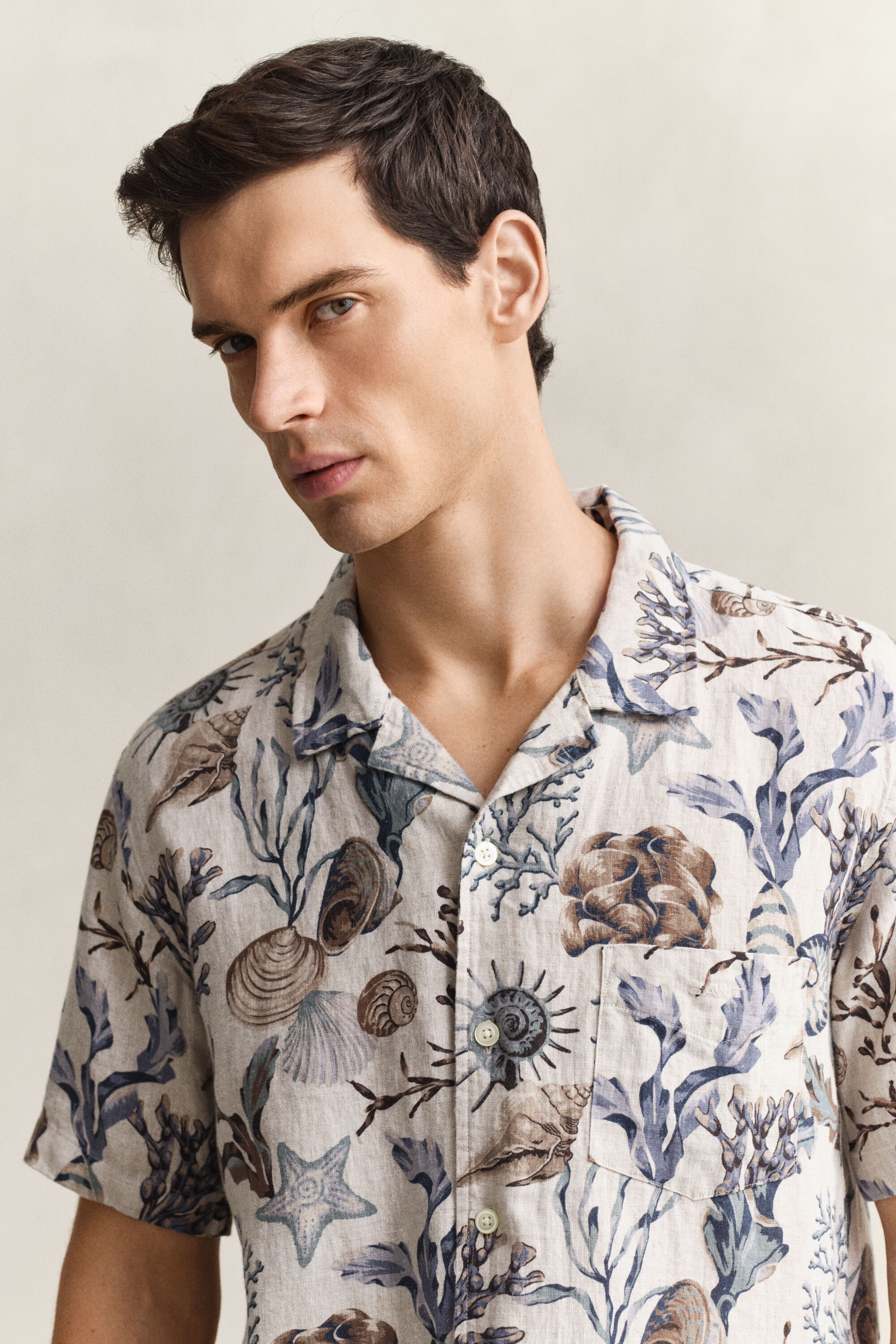 Printed Linen Shirt