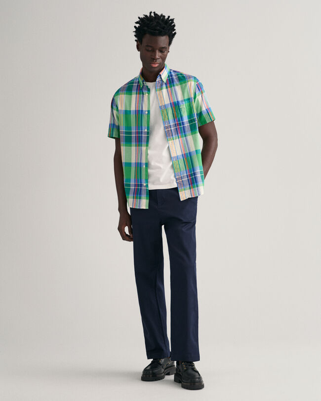 Regular Fit Madras Kurzarmhemd