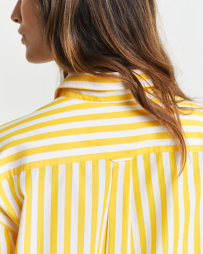 Regular Fit Classic Popeline Bluse mit Streifen