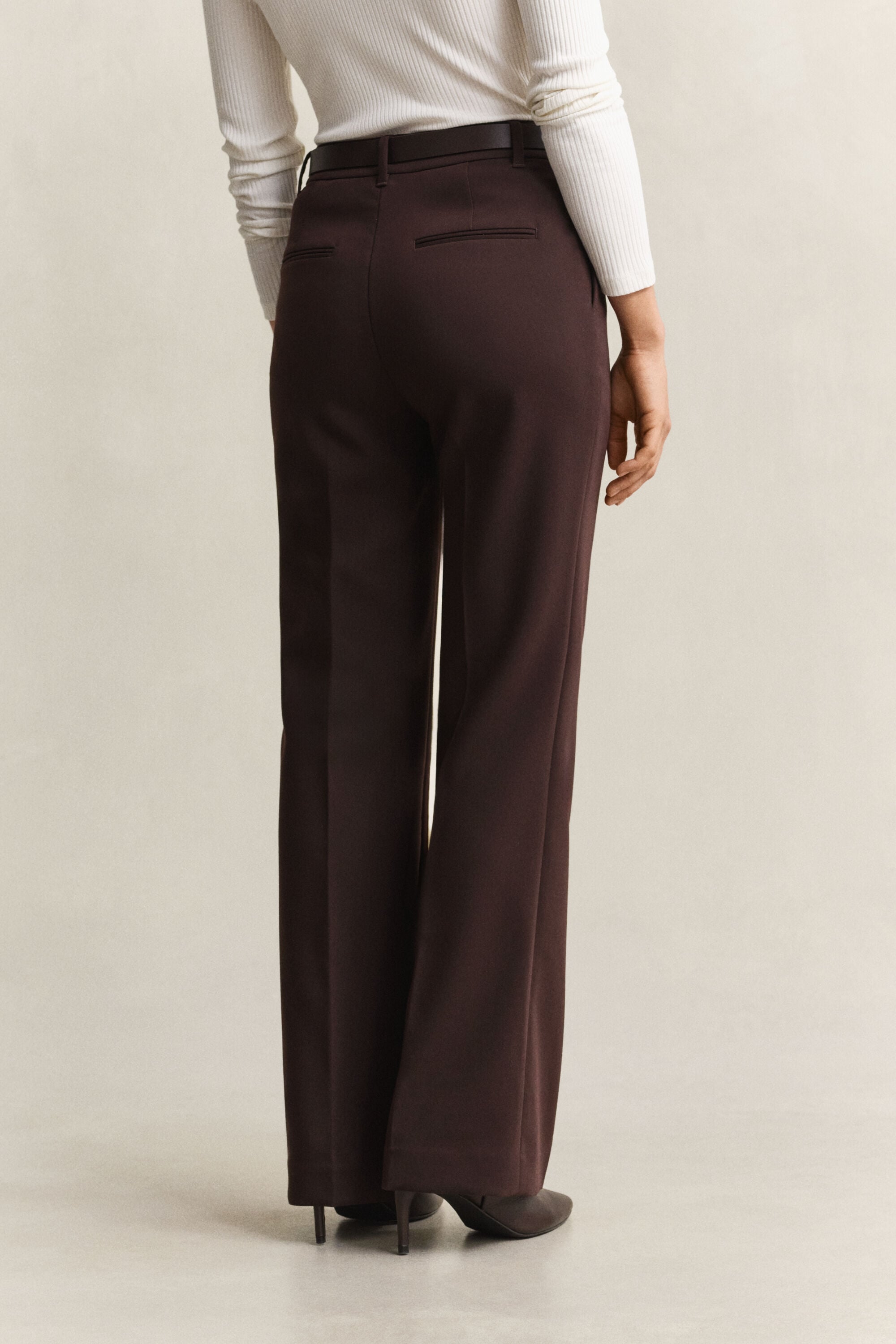Slim Flared Slacks
