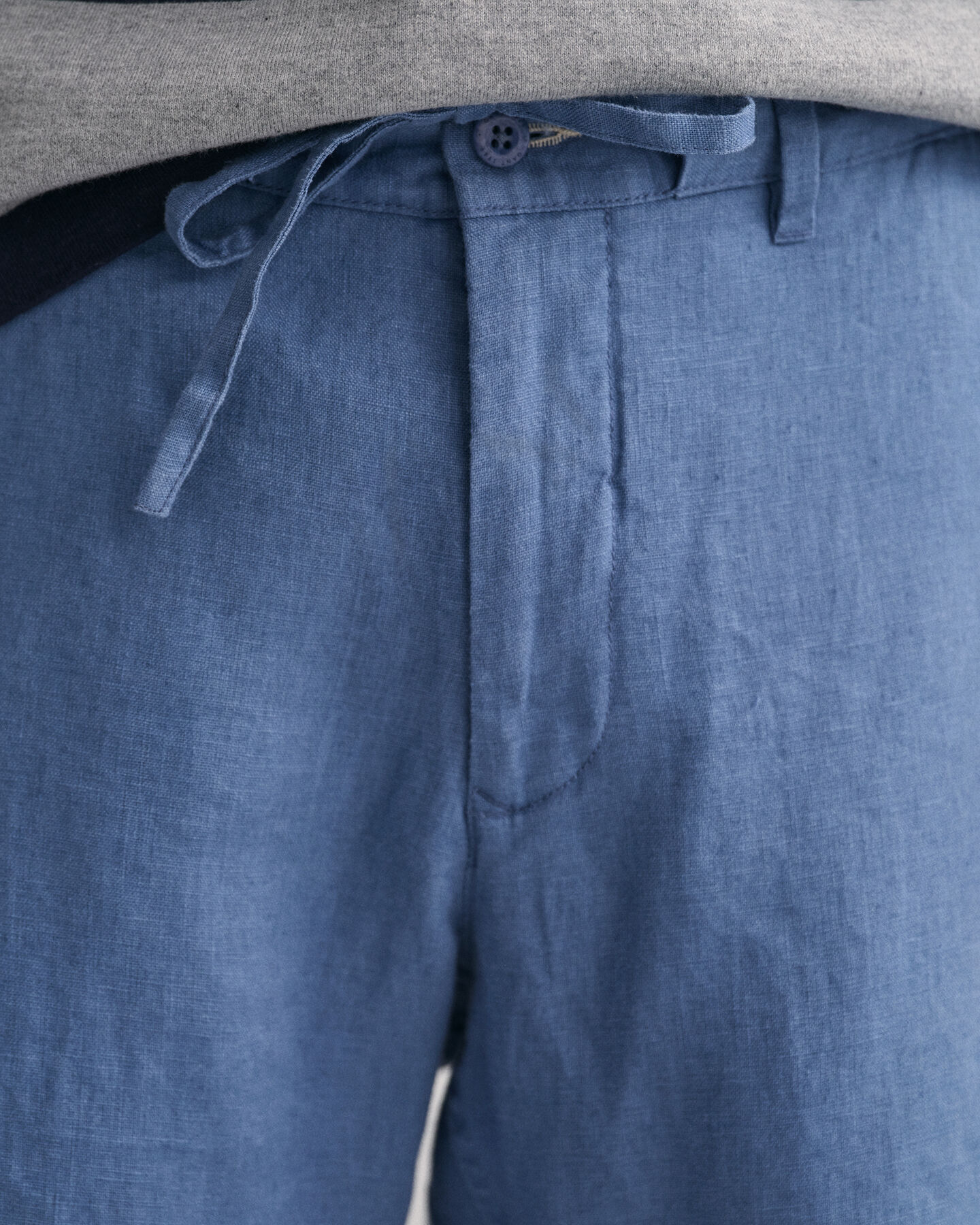 Relaxed Fit Leinen Shorts mit Kordelzug