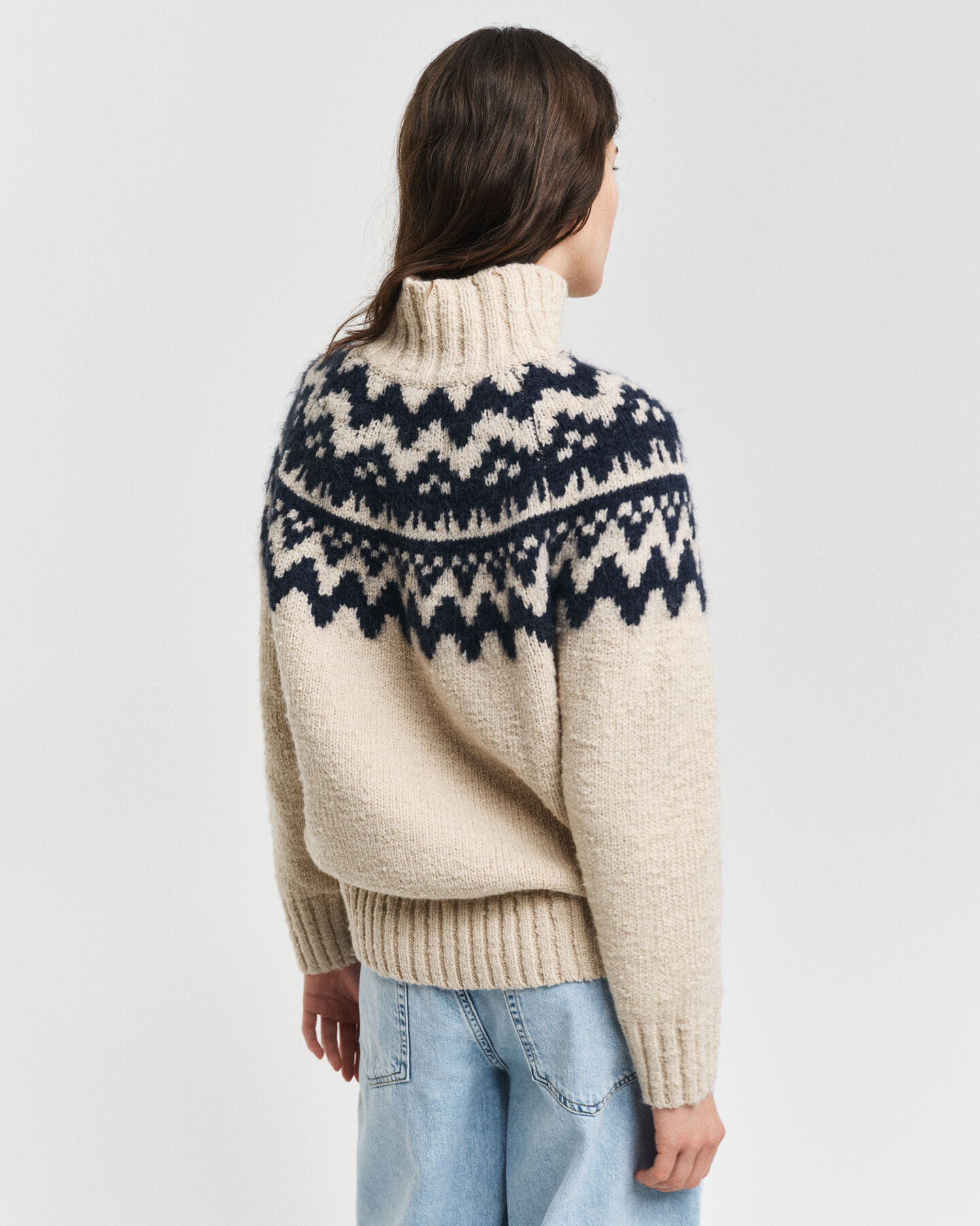 Fair Isle Stehkragenpullover