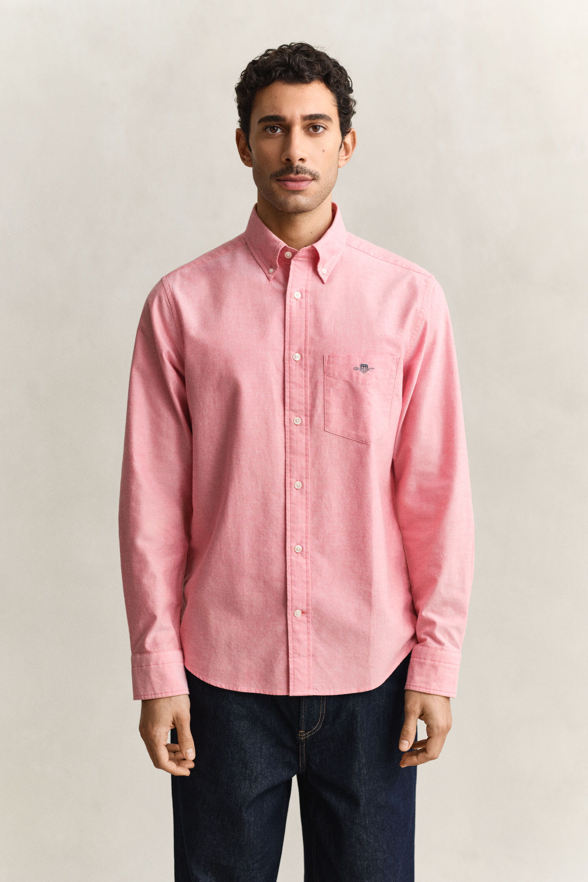 Chemise coupe regular en coton Oxford classique