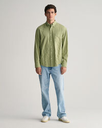 Relaxed Fit Dobby Stripe Hemd