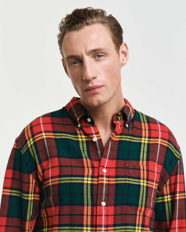 Relaxed Fit Tartan Twillhemd