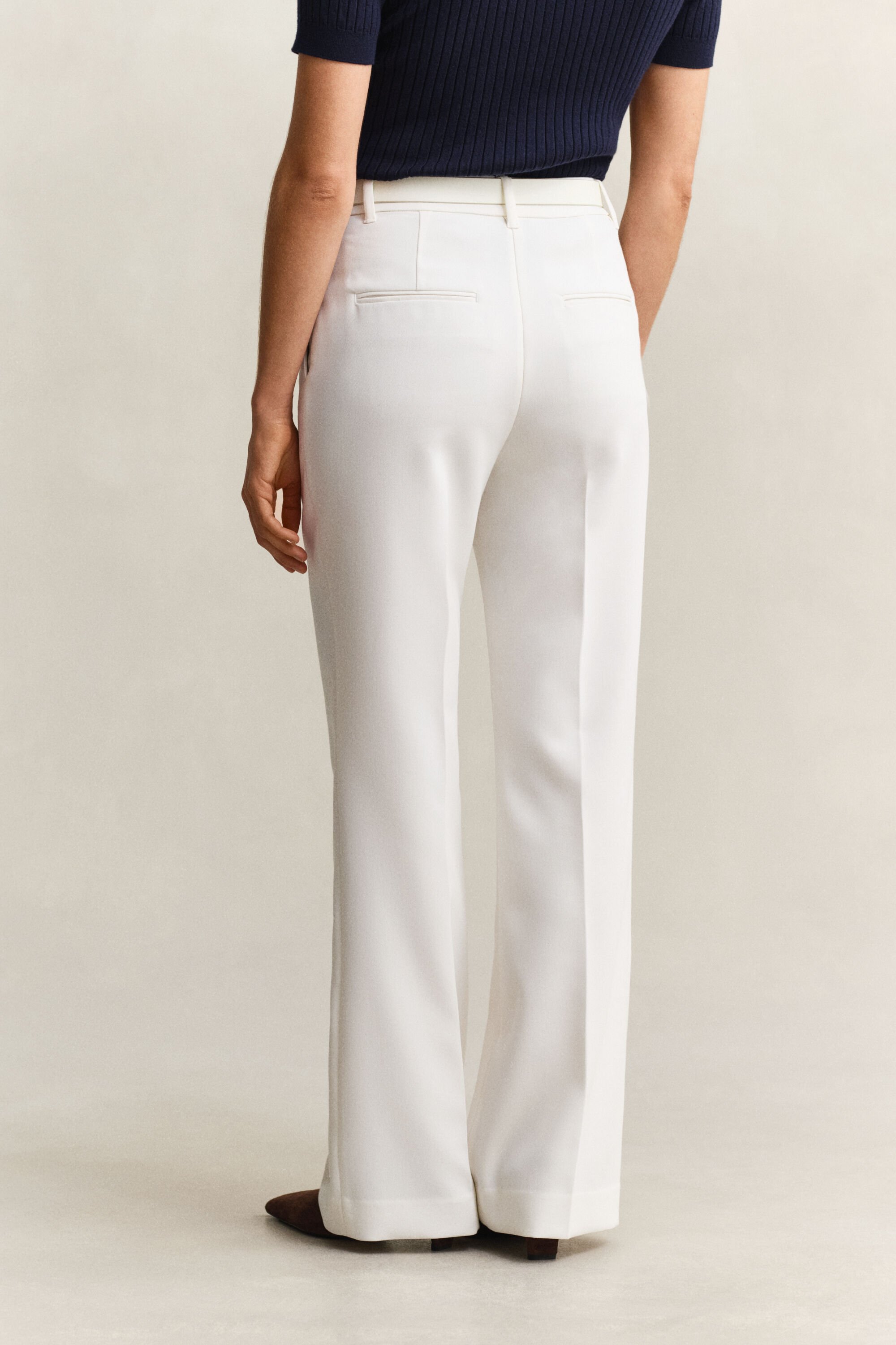 Pantalon décontracté coupe évasée