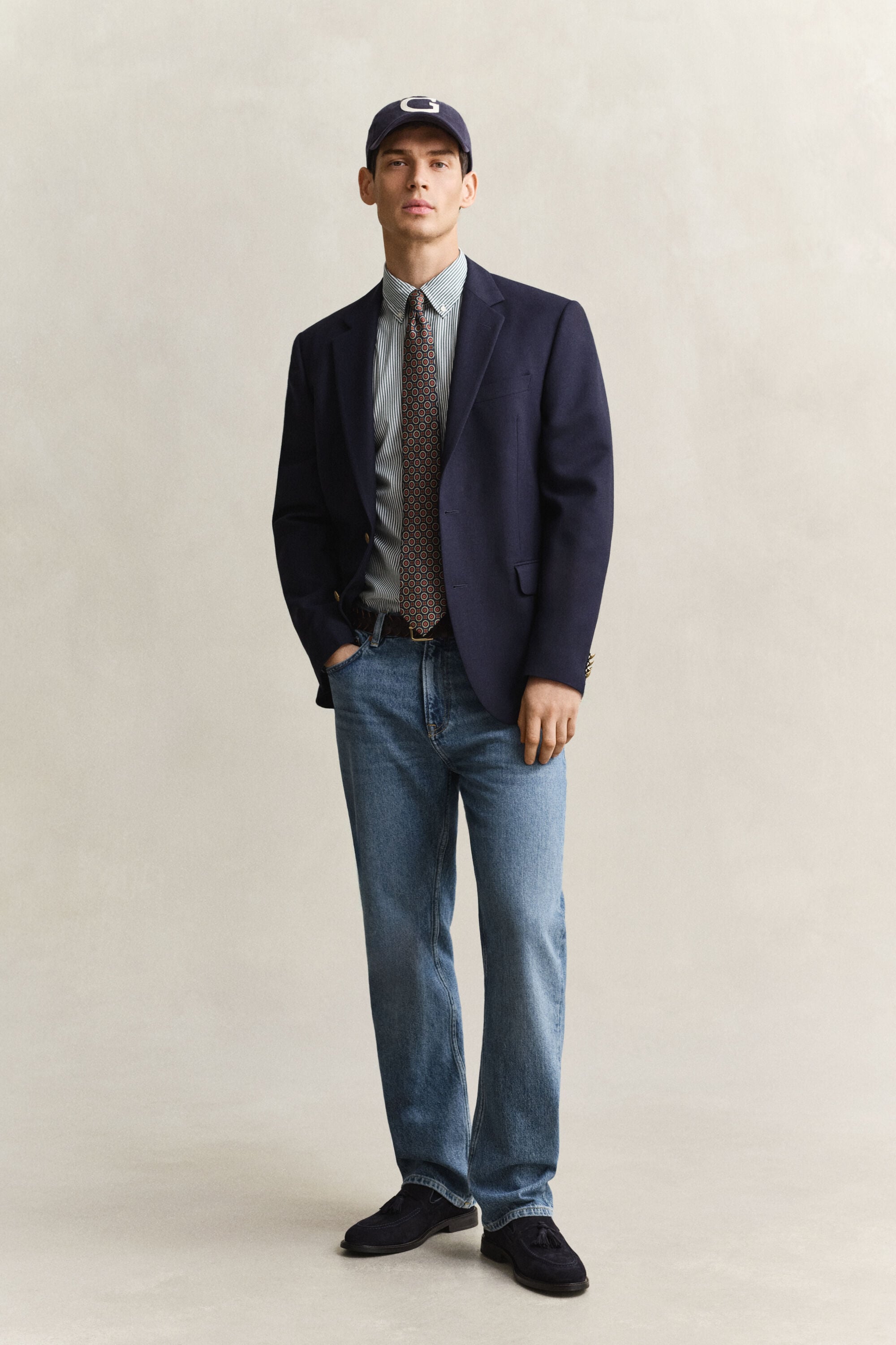 Banker Stripe Classic Popeline Hemd