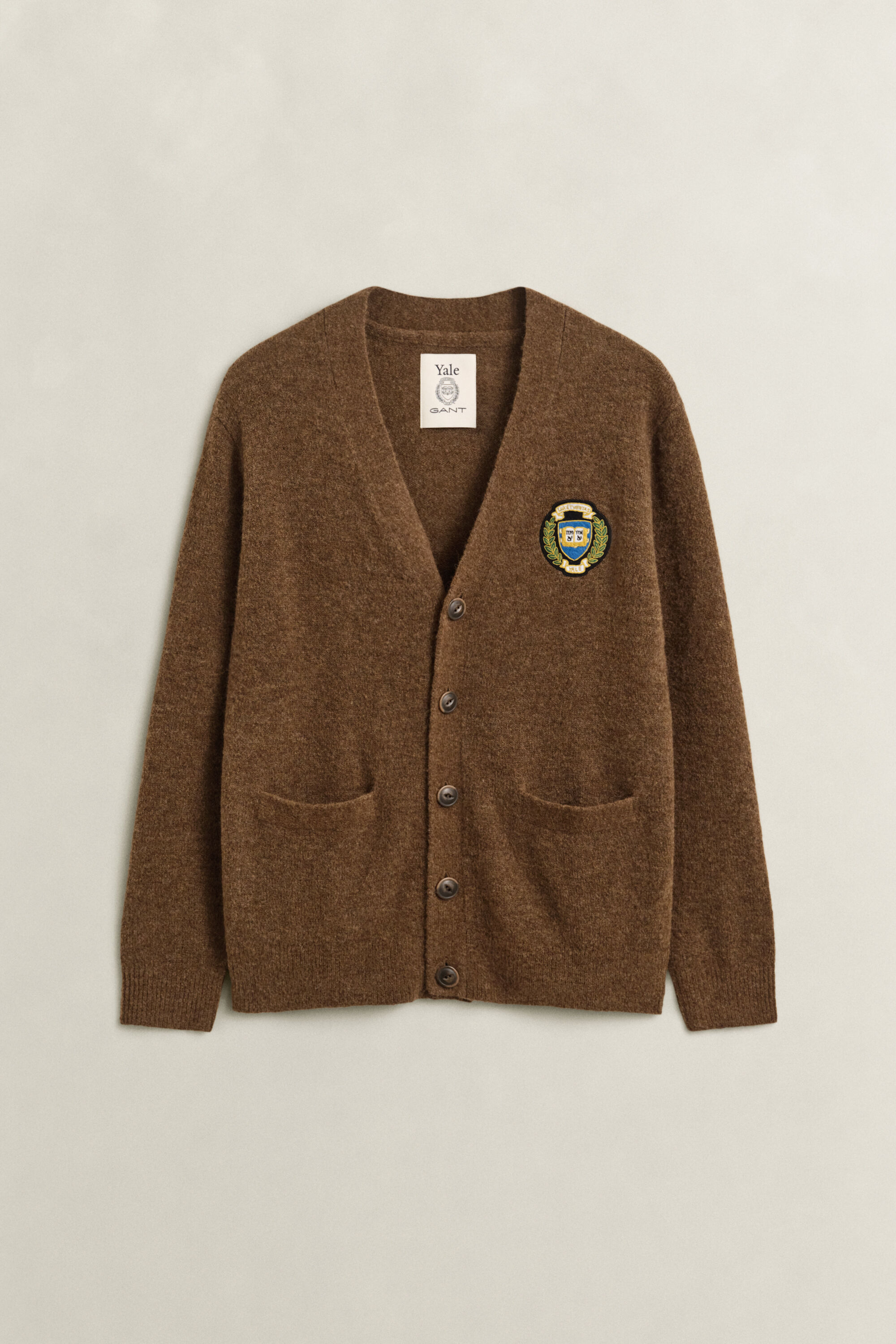 Gant x Yale Strickjacke aus angerauter Wolle