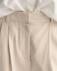 Formelle Stretch Leinen Shorts