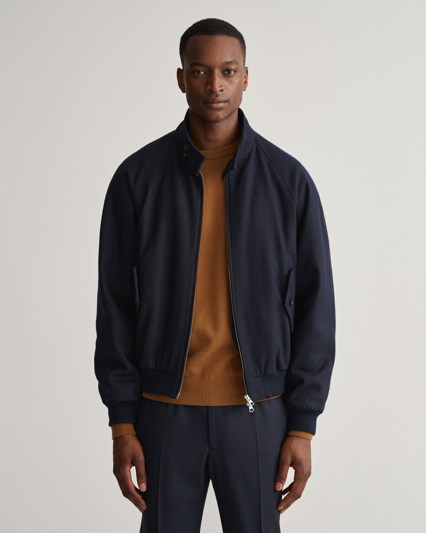 Harrington Jacke aus Wolle