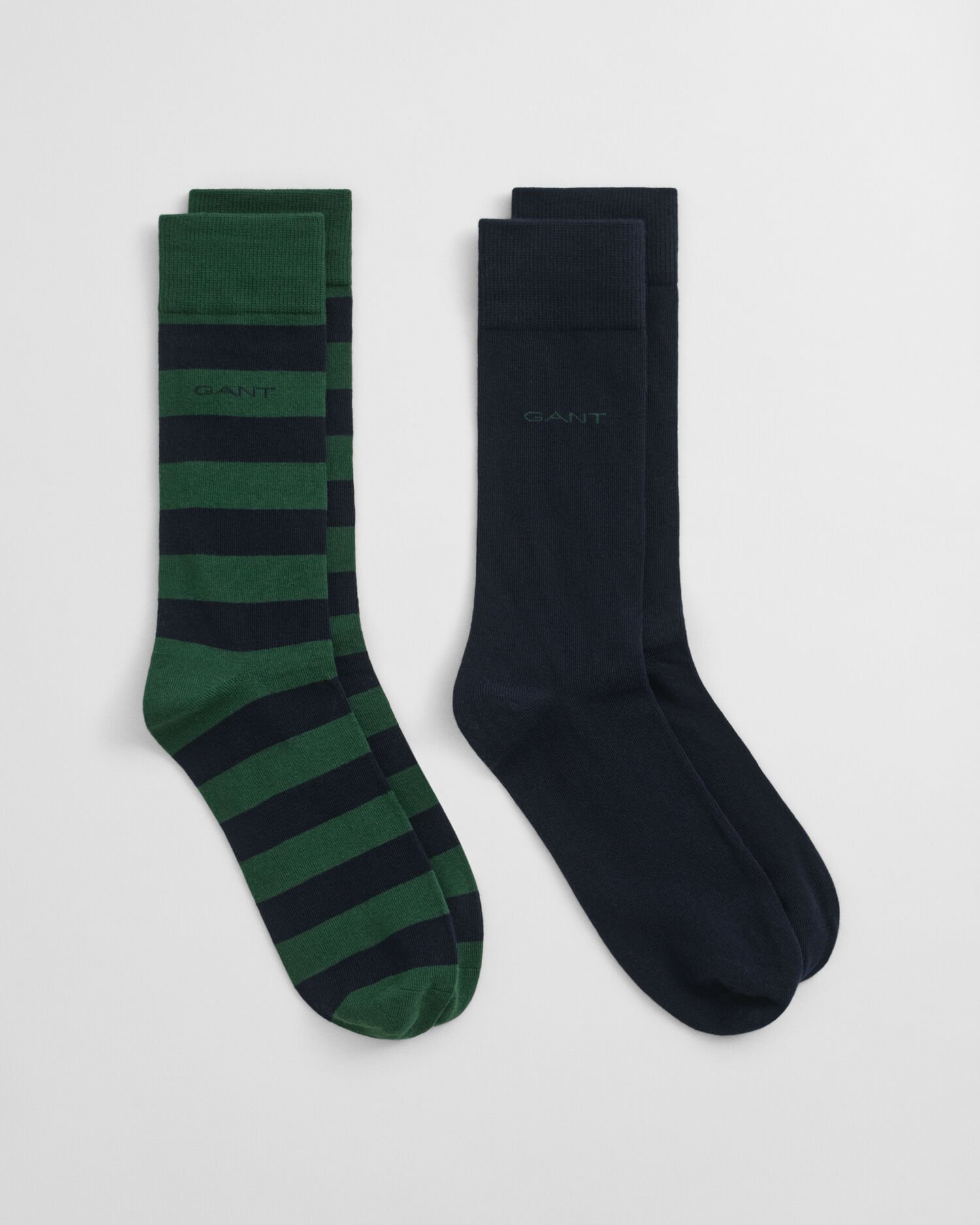 2-Pack Barstripe & Solid Socks