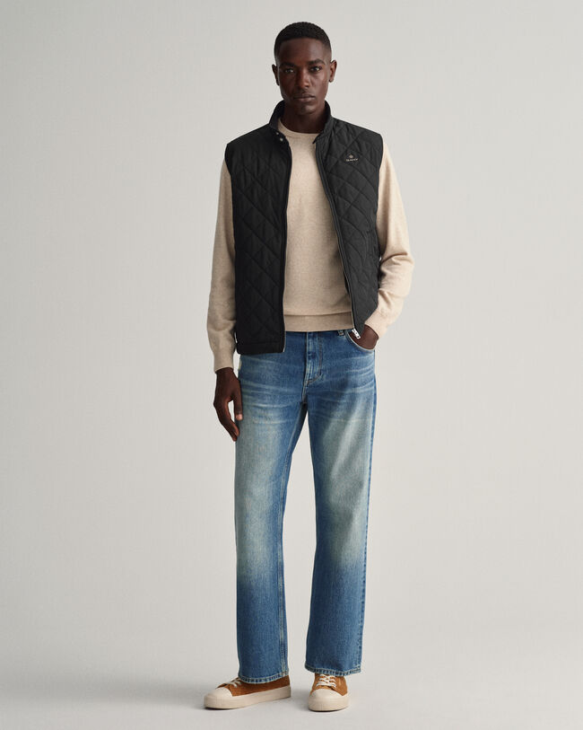 Gesteppte Windcheater Weste