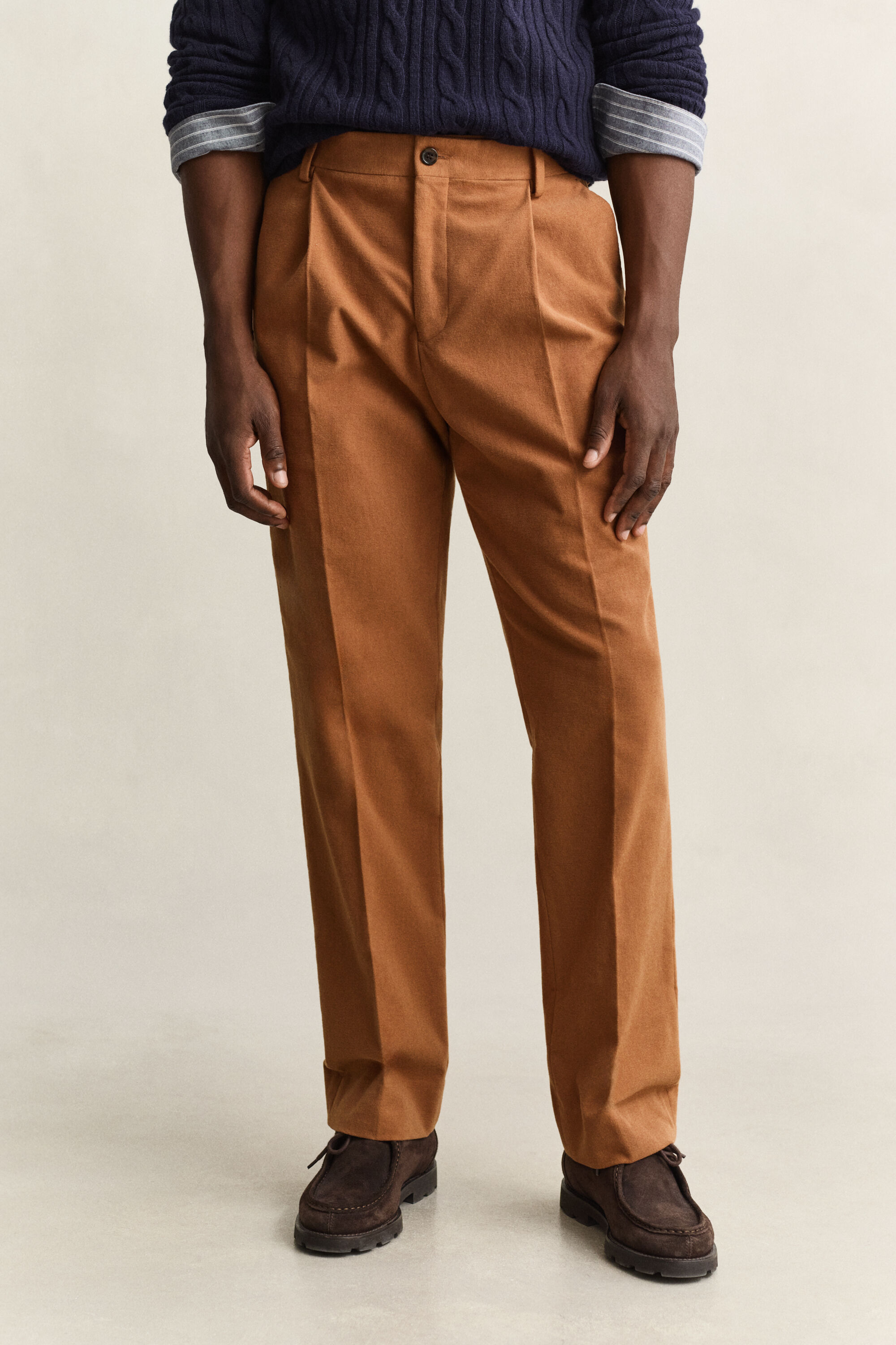 Pantalon de costume en moleskine