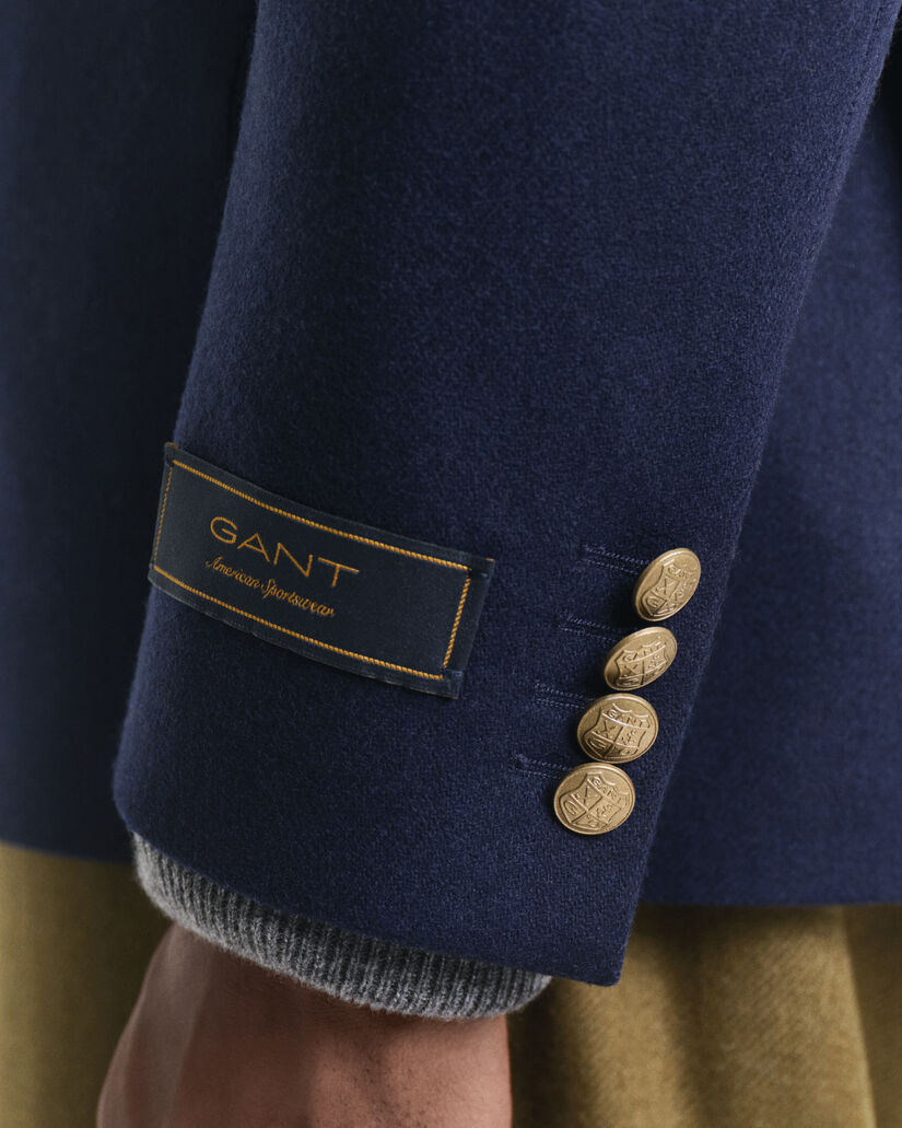 Slim Fit Club Sakko aus Wollflanell