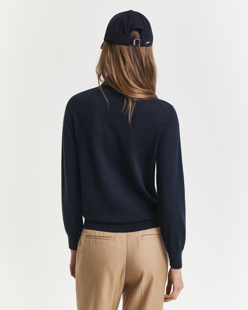 Rollkragenpullover aus extrafeiner Merinowolle