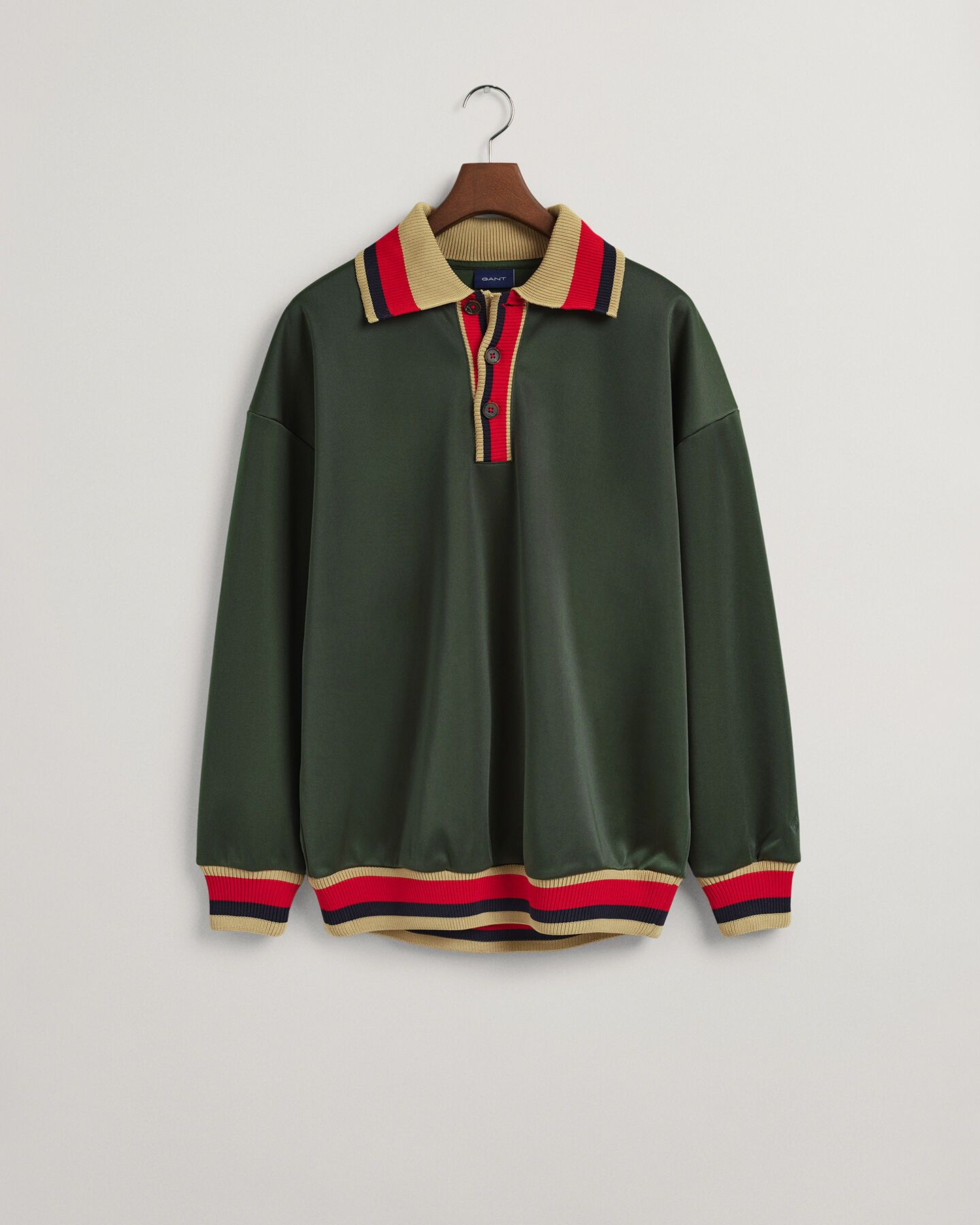 Sweat Rugger mit Strickkragen