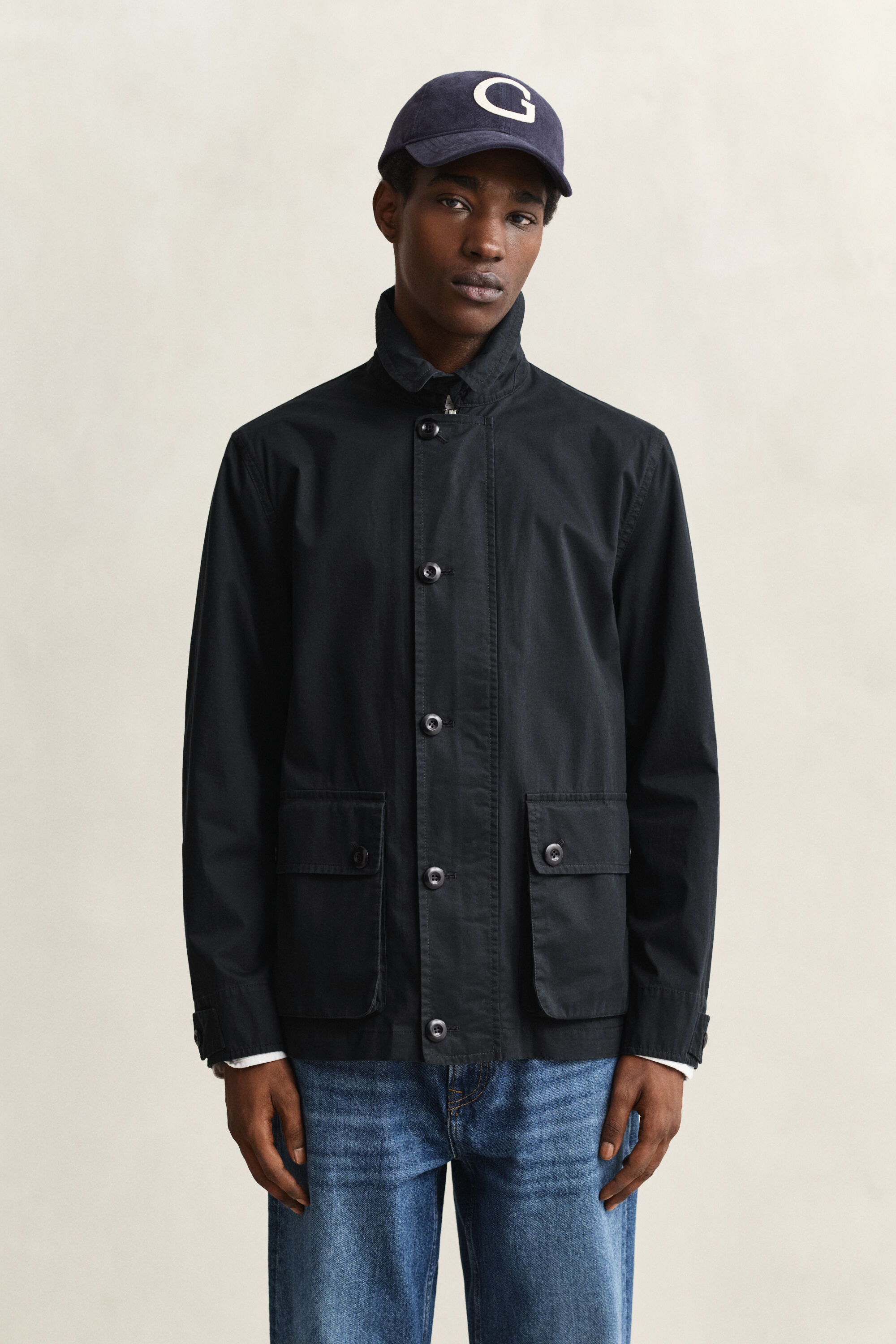 Decker-Jacke aus Baumwolle