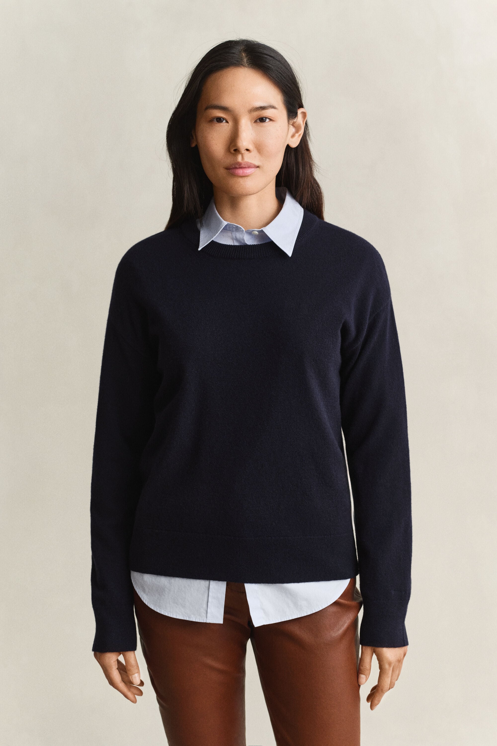 Superfine Lambswool Rundhalspullover
