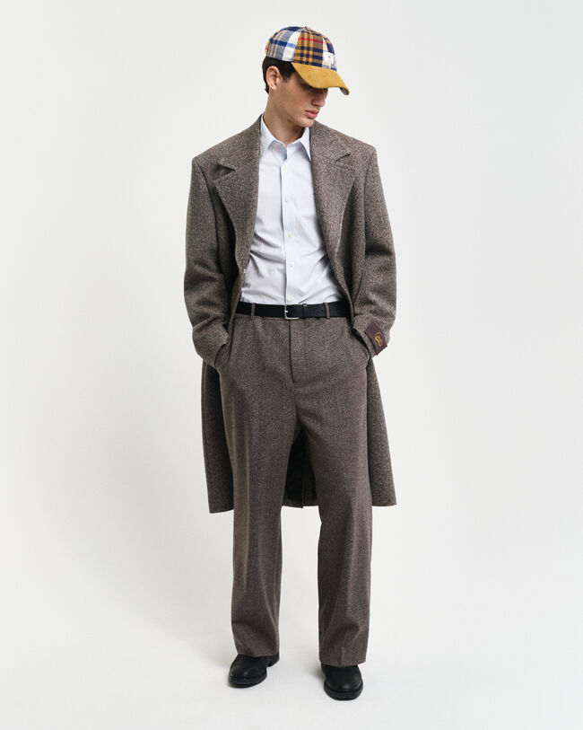 Slim Fit Stretch Popeline Hemd mit Streifen