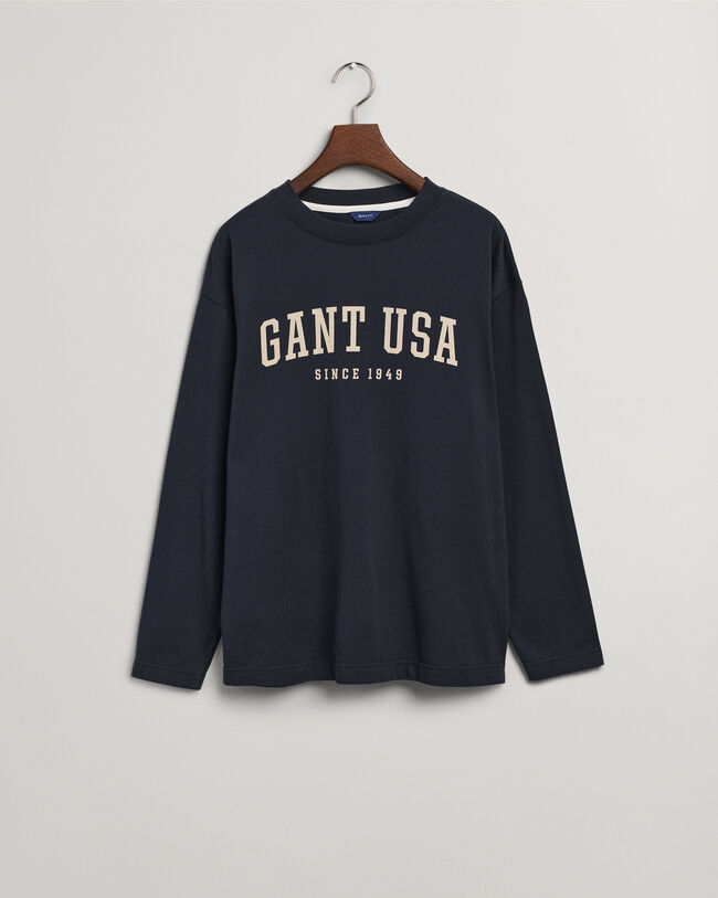 USA Graphic Langarm-T-Shirt