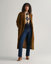 Superfeiner Argyle Rundhalspullover