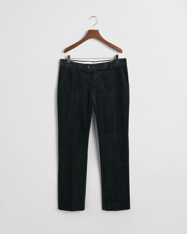 Slim Fit Anzughose aus Cord