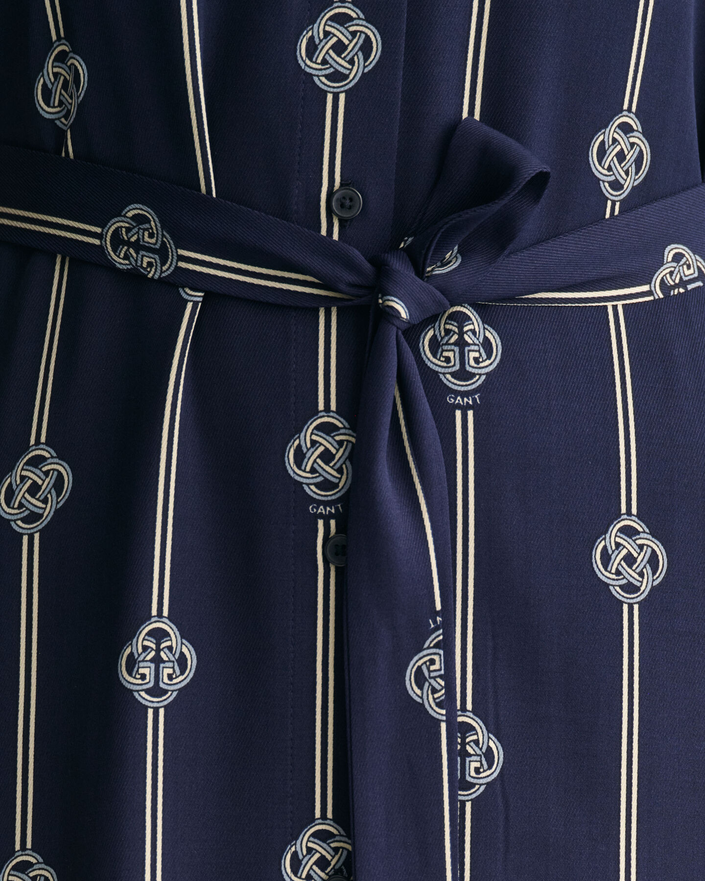 Kurz&auml;rmliges Hemdblusenkleid mit Print