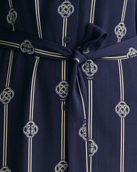 Kurz&auml;rmliges Hemdblusenkleid mit Print