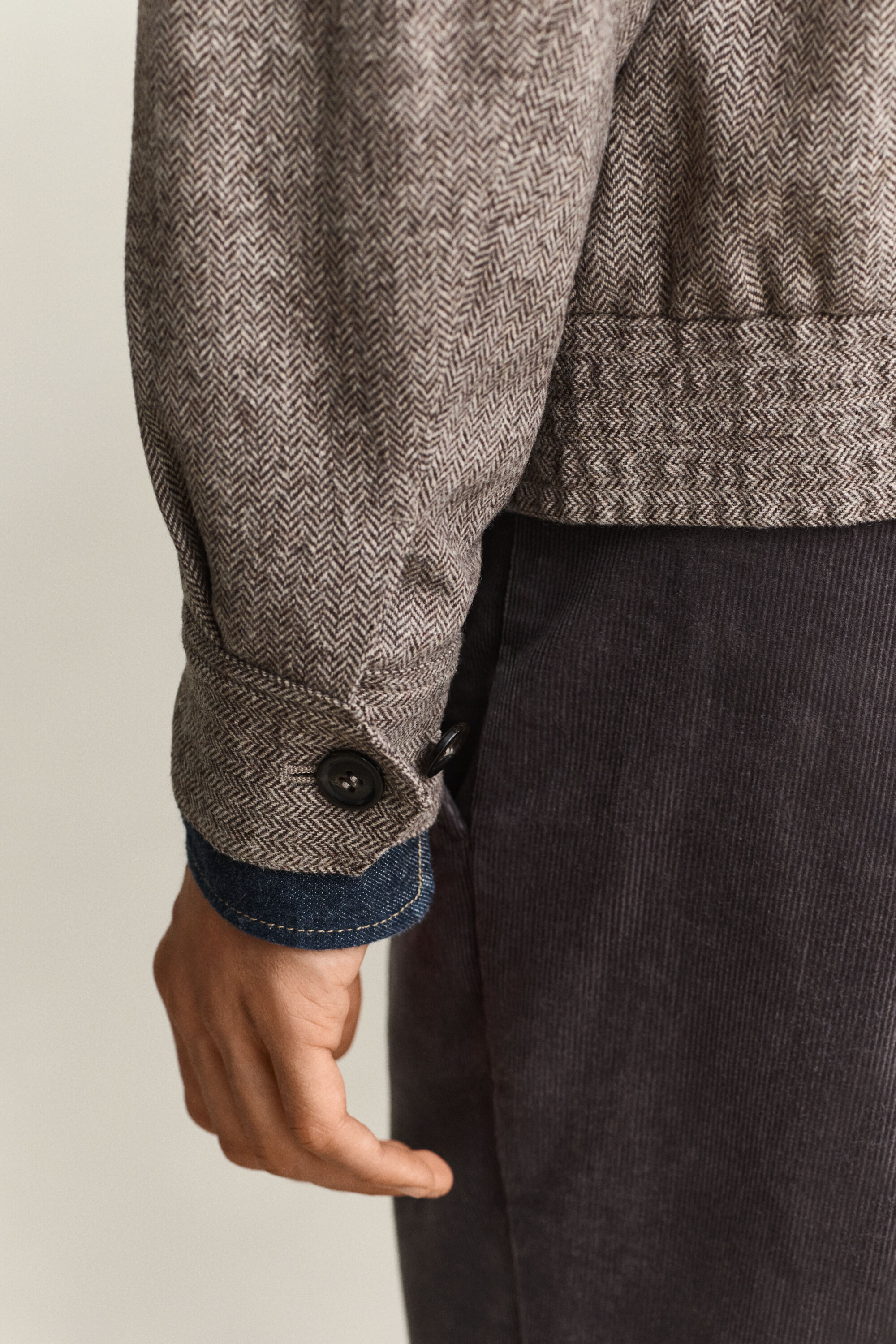 Wool Blend Windcheater Jacket