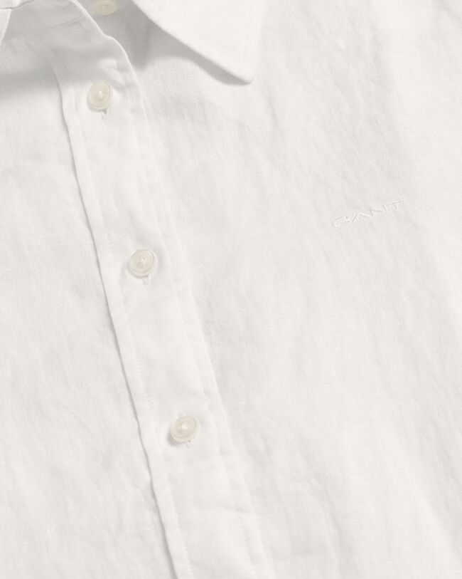 Regular Fit Leinen Chambray Bluse