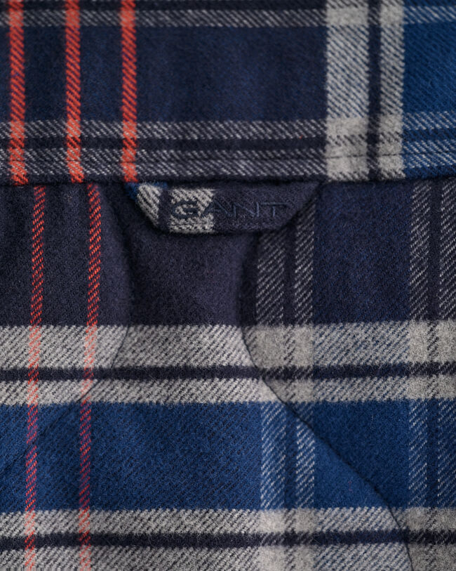 Gesteppte Flanell-Hemdjacke