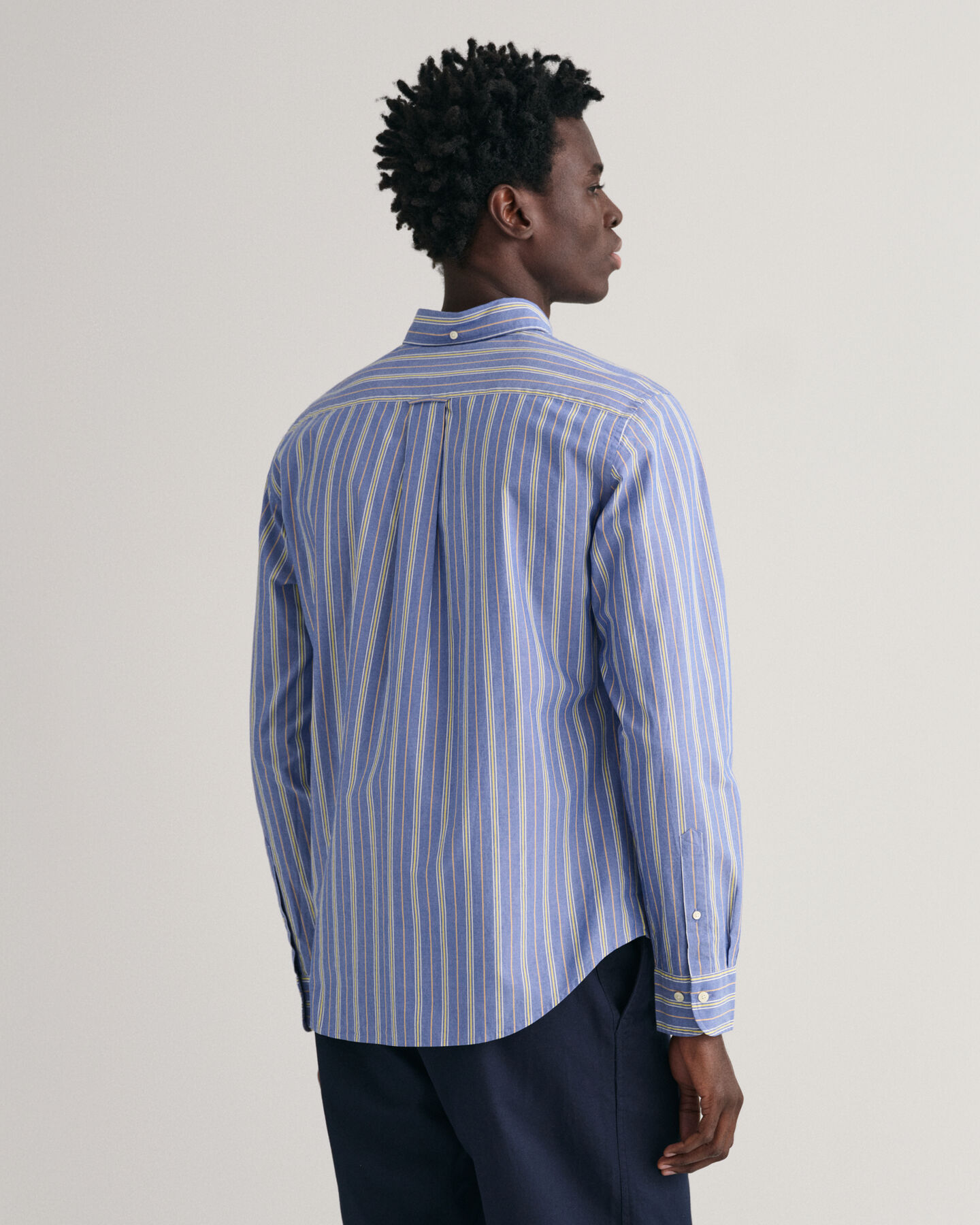 Regular Fit Popeline Hemd mit Streifen