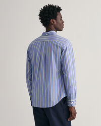 Regular Fit Popeline Hemd mit Streifen