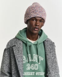 Mehrfarbige gerippte Beanie