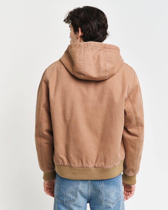 Hooded Canvas Jacke
