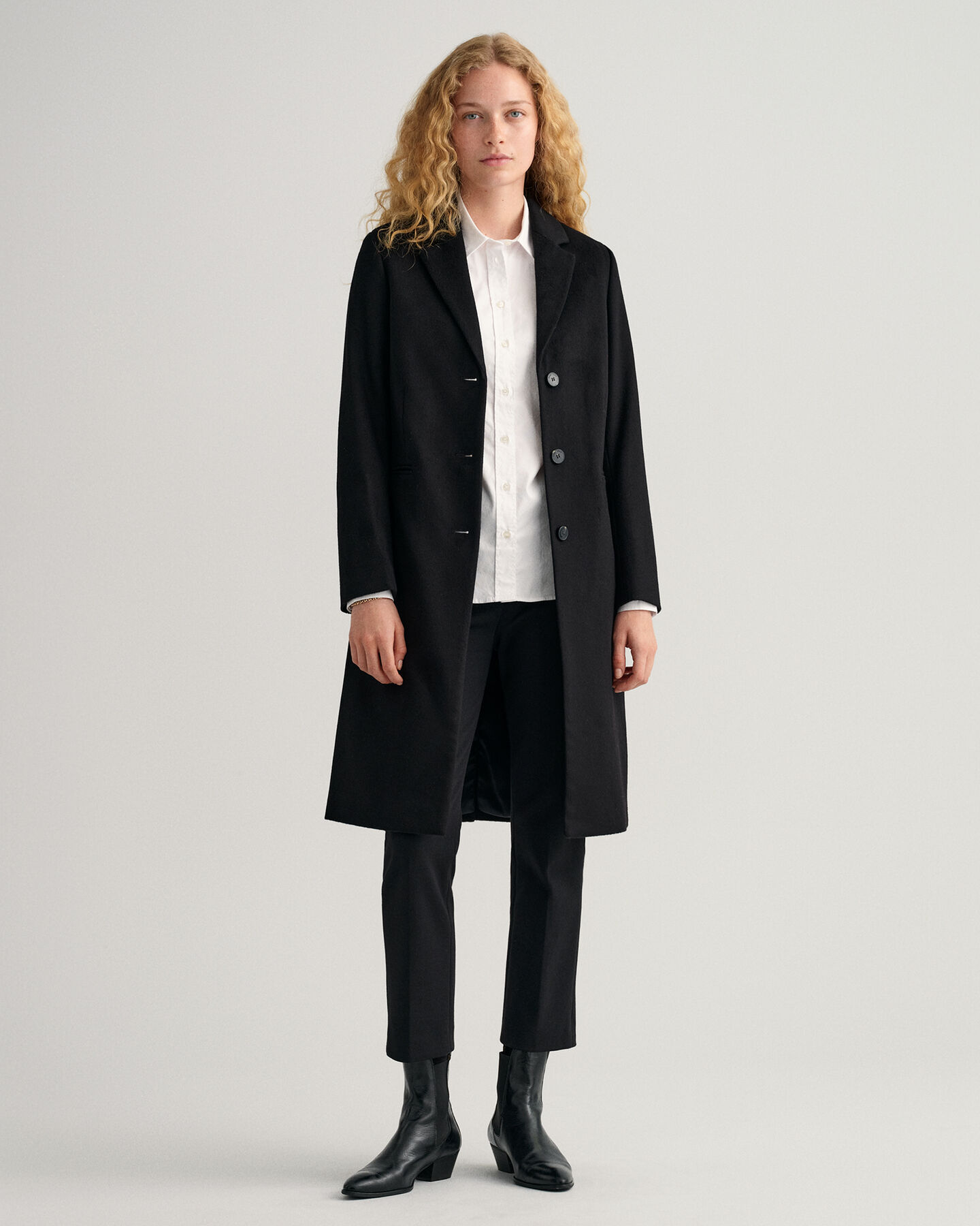 Stretch Oxford-Bluse