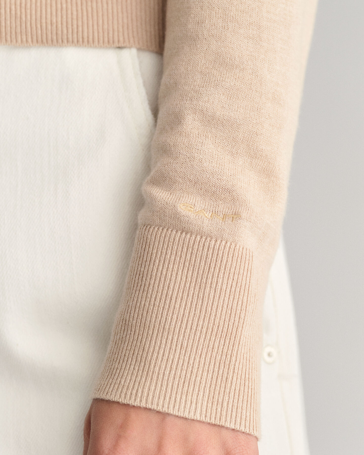 Feinstrick Rundhalspullover