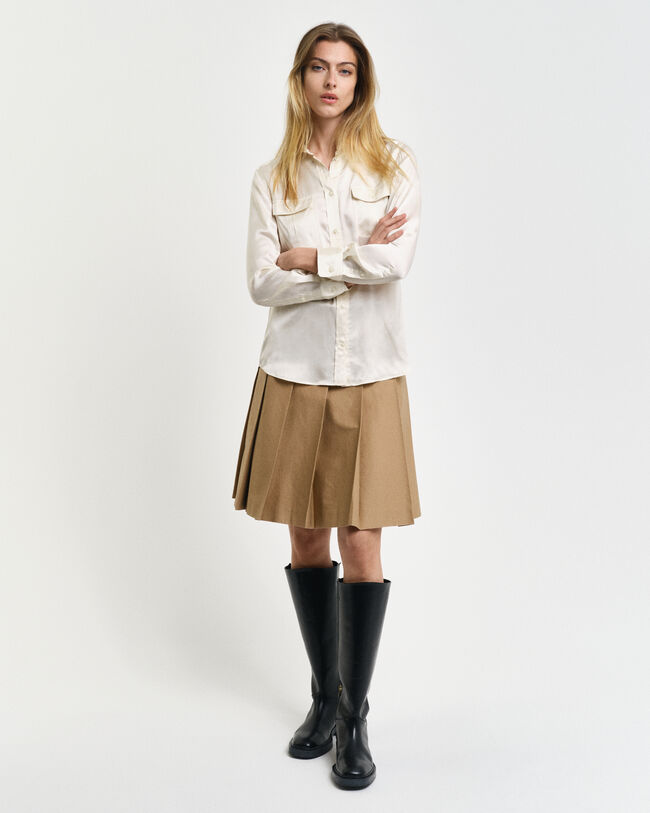 Regular Fit Bluse mit Tasche