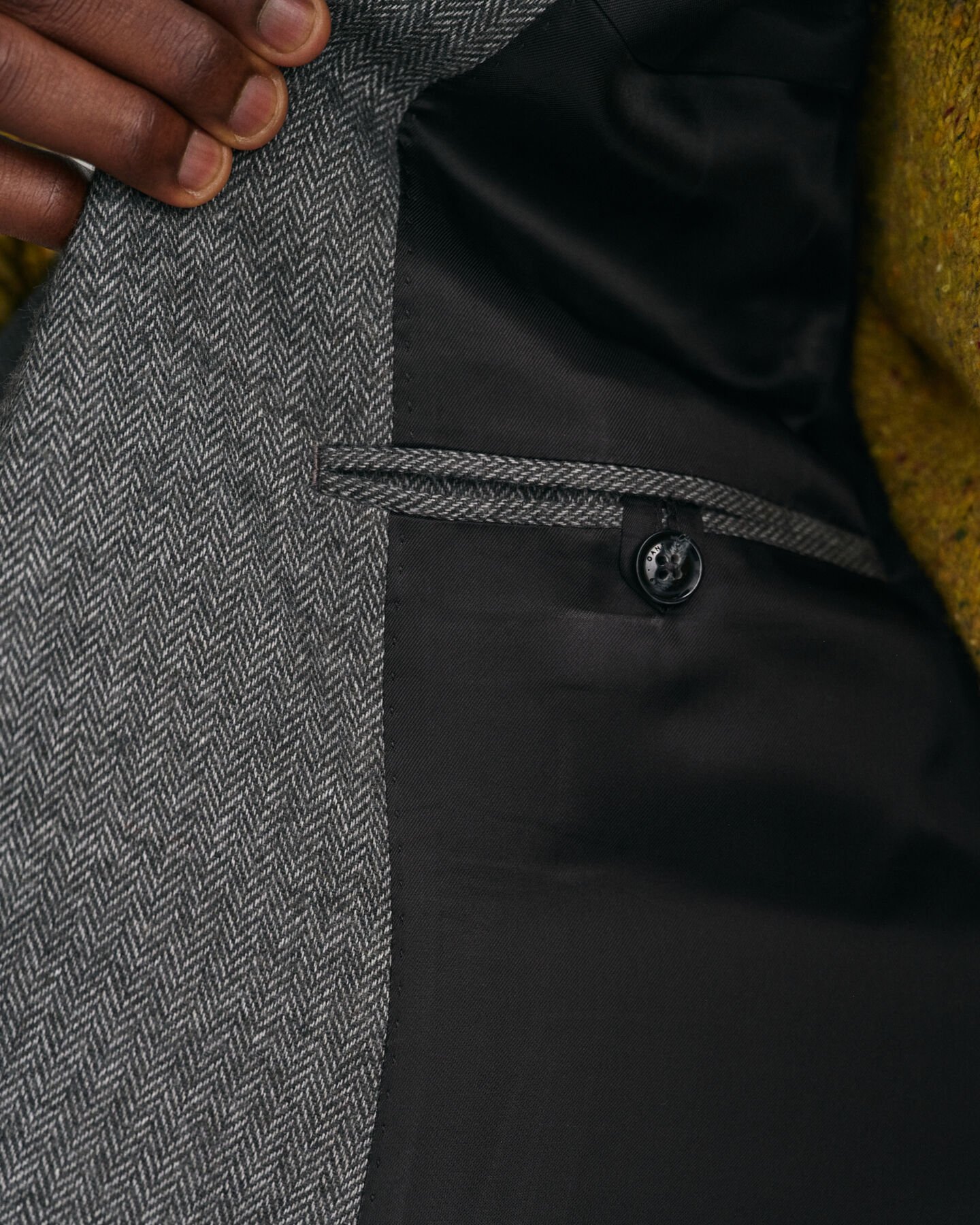 Anzugsakko mit Fischgrätmuster