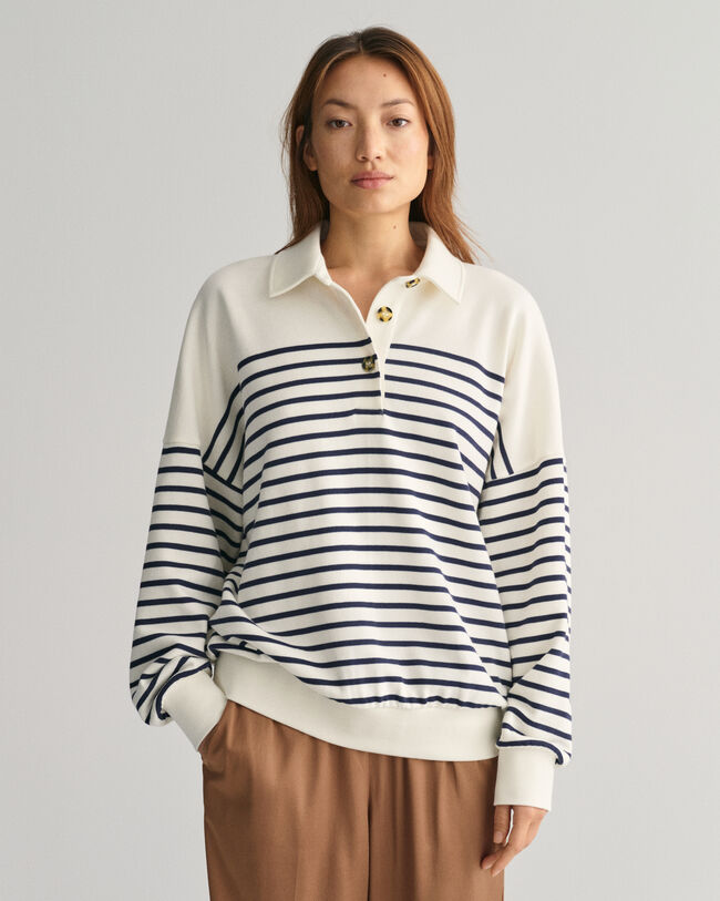 Rugger mit Marinestreifen