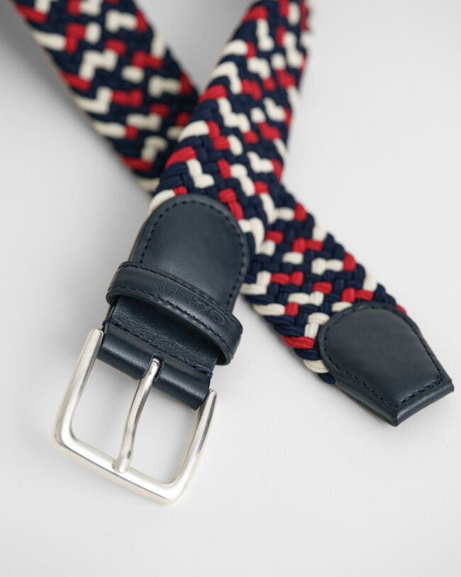 Mehrfarbiger geflochtener Stretchgürtel