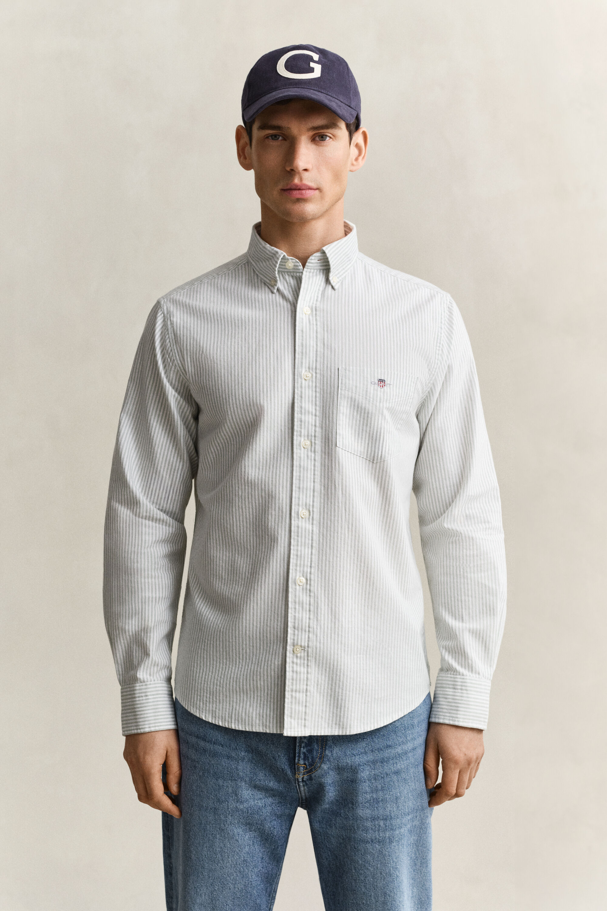 Banker Stripe Classic Oxford-Hemd
