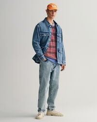 Mehrfarbiger Textured Rundhalspullover