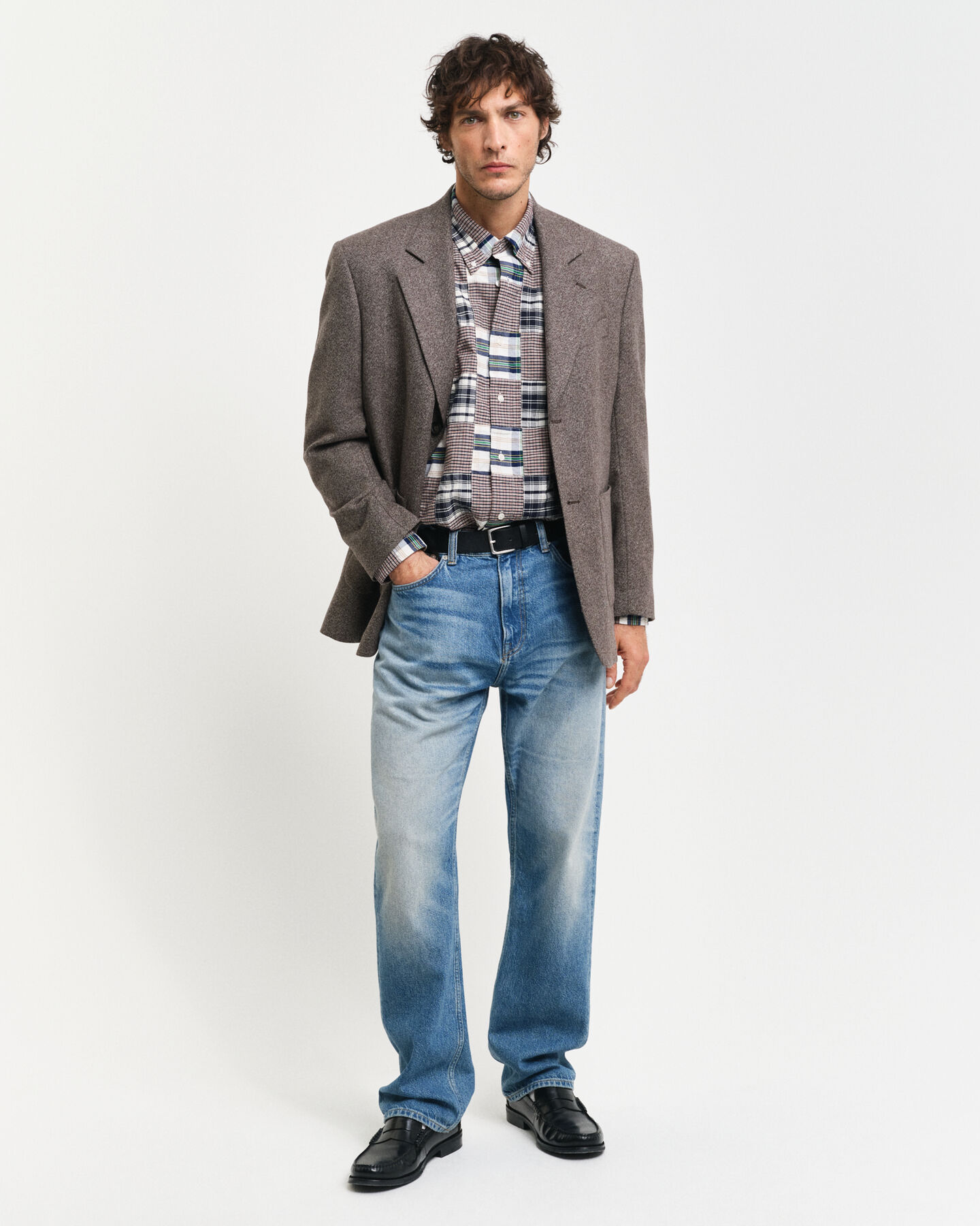 Remake Relaxed Fit Patchwork Hemd