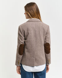 Regular Fit Herringbone Kurzblazer