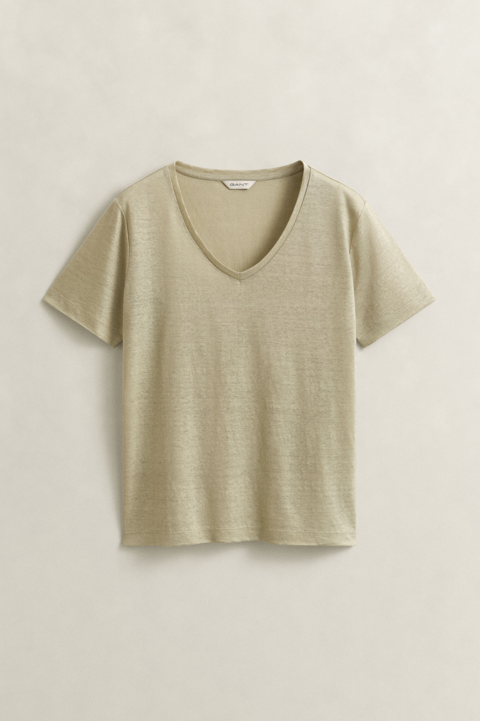 Linen V-Neck T-Shirt