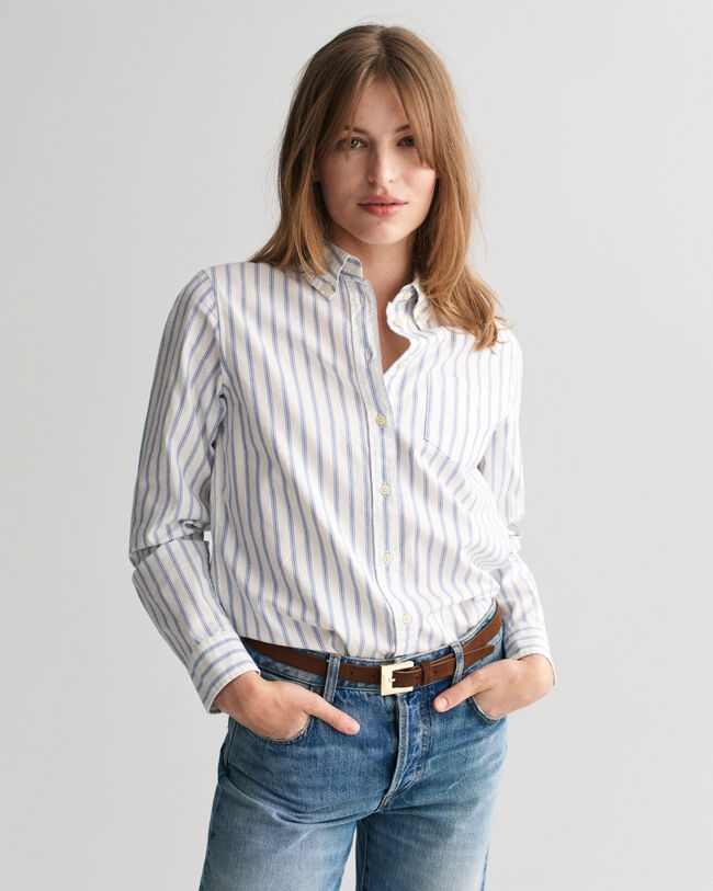 Regular Fit Archive Oxford-Bluse mit Streifen
