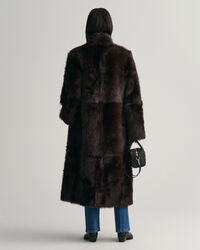 Langer Shearling-Mantel